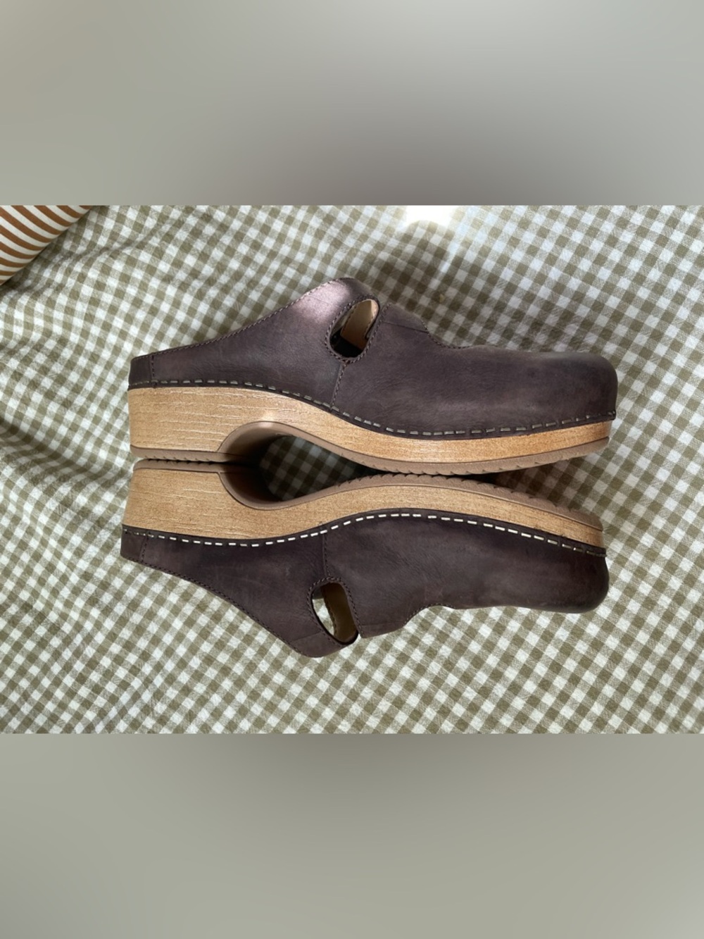 Dansko Britney Chocolate Burnished Nubuck Women's Comfort Mule Size 38 - Picture 3 of 5